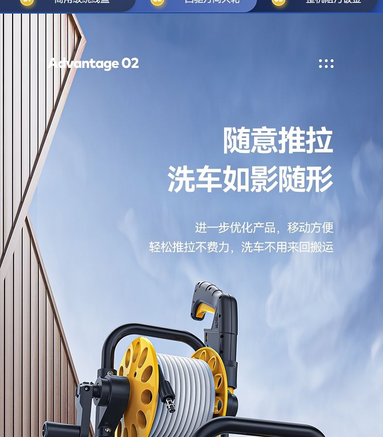 Guide Car Wash Machine 220V Commercial Cleaning Machine Water Gun for Home Use Car Wash Shop Electric High-Pressure Gun Water Pump