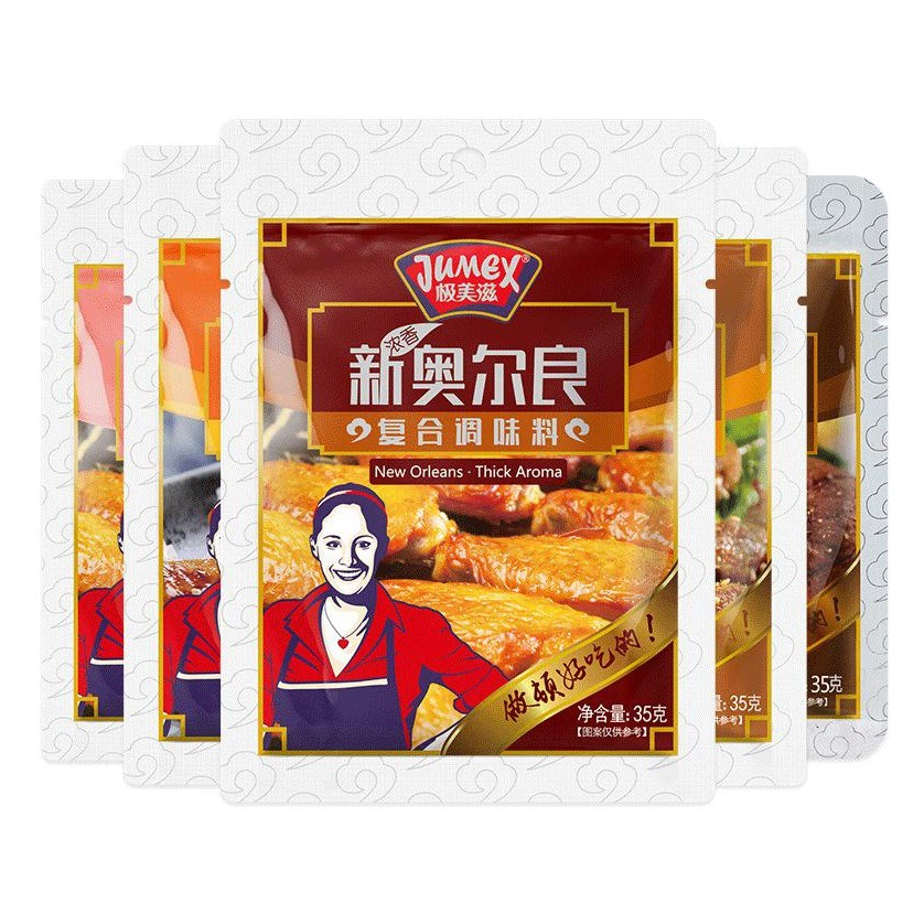 Чрезвычайно приправа Aizi 35 г Кость и мясо Связанная жареная курица Цветок риса Орлеан Жареные куриные крылышки Жареная курица Магазин приправ