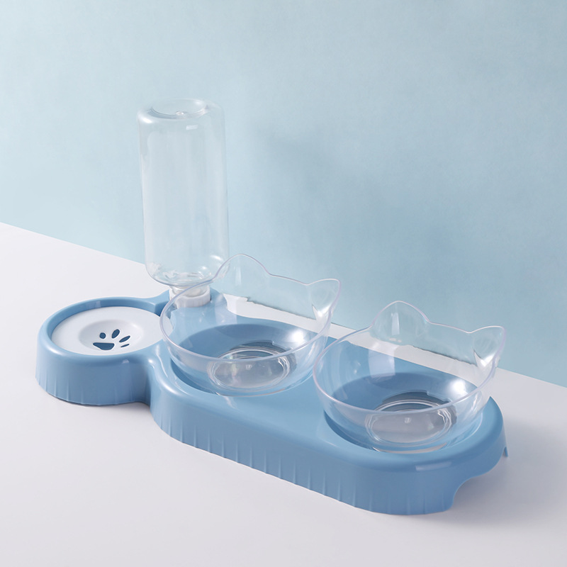 Comedero y bebedero para gatos y perros, dispensador automático de agua antivuelco, comedero para perros, comedero para gatos, anti-mordidas, antideslizante, suministros para mascotas
