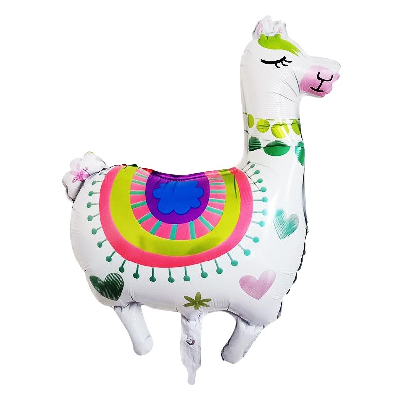 Nueva historieta alpaca globo de aluminio fiesta de cumpleaños de los niños Amazon globo alpaca globo forma