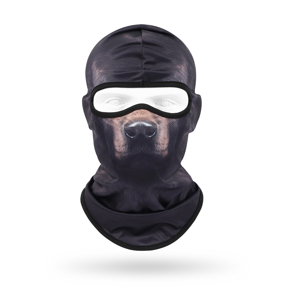 Sudor absorbente máscara transpirable de secado rápido para hombres y mujeres ciclismo al aire libre bicicleta protección solar sombrero lindo mascota sombrero animal bufanda