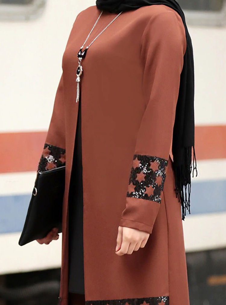 Γυναικεία Ρούχα κοστούμι νέου στυλ, dubai abaya, δύο τεμαχίων, μουσουλμανική ένδυση_voghion.com