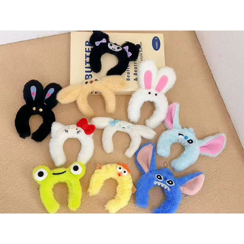 Cartoon headband, plush doll, keychain, backpack accessory, wholesale