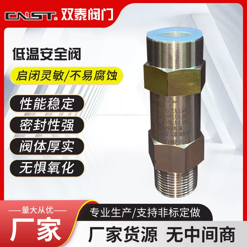 安全阀A22C-300T 冷冻机专用 低温安全阀 双泰阀门工厂供应