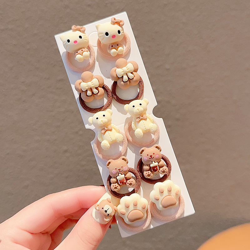 El lazo para el cabello del bebé no daña el cabello, banda de goma pequeña, cuerda para la cabeza, banda de goma elástica alta, cuerda para el cabello para niñas, tocado, accesorios para el cabello para niños al por mayor