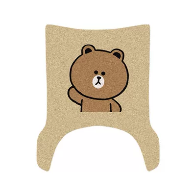 M25-M Electric Vehicle Wire Ring: Electric vehicle foot mat - yadi-m25-m-brown-bear