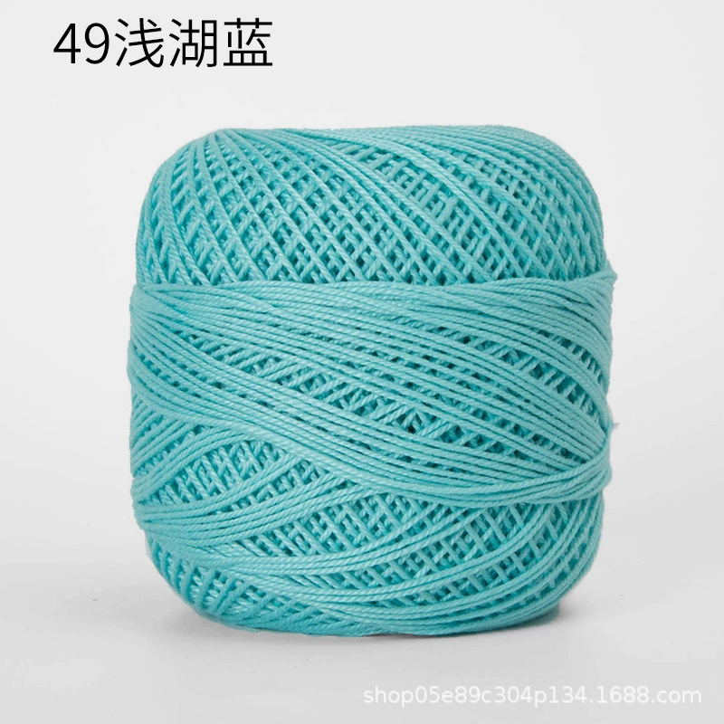 Шёлковая crochet нить шарики, 3 размера, разноцветная пряжа для вязания сумок и крючком