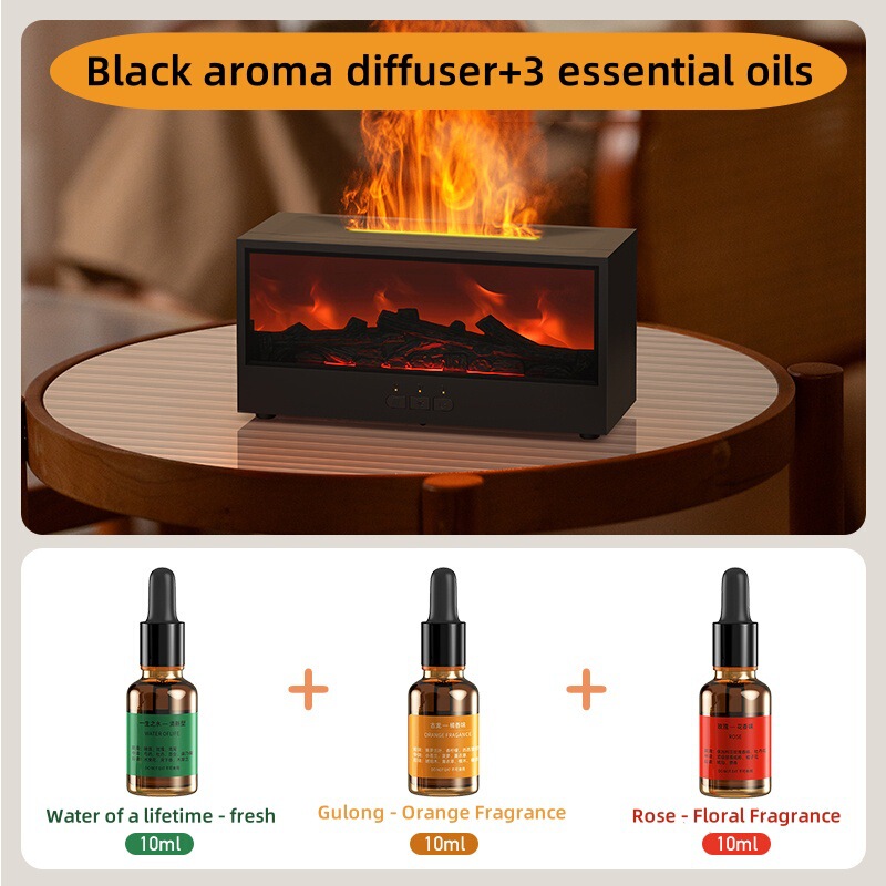 New simulation 3d fireplace flame desktop fragrance machine|undefined