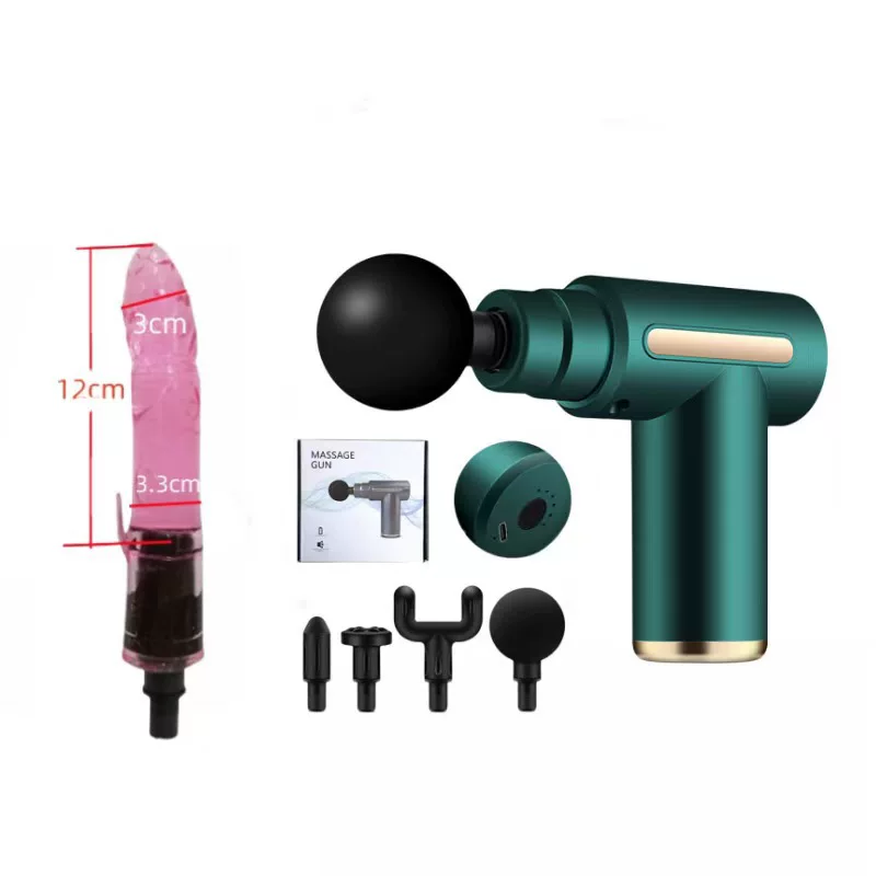 Replaceable Massage Gun Heads, 12 mm Interface, Silicone Quiet Attachments, Multi-Shape Kit