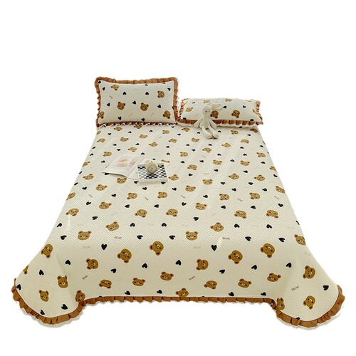 Wholesale Four Seasons Universal Class A Full Cotton Thick Bed Cover Set of Three Including Cotton Cartoon Tatami Quilted Full Cover Bed Sheet