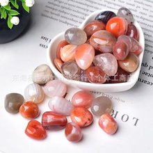 天然南红玛瑙滚石摆件矿石标本教学科普宝石浴缸石头批发