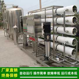 工业纯水设备_二级反渗透水处理设备自来水过滤5t/h厂家绿健供应