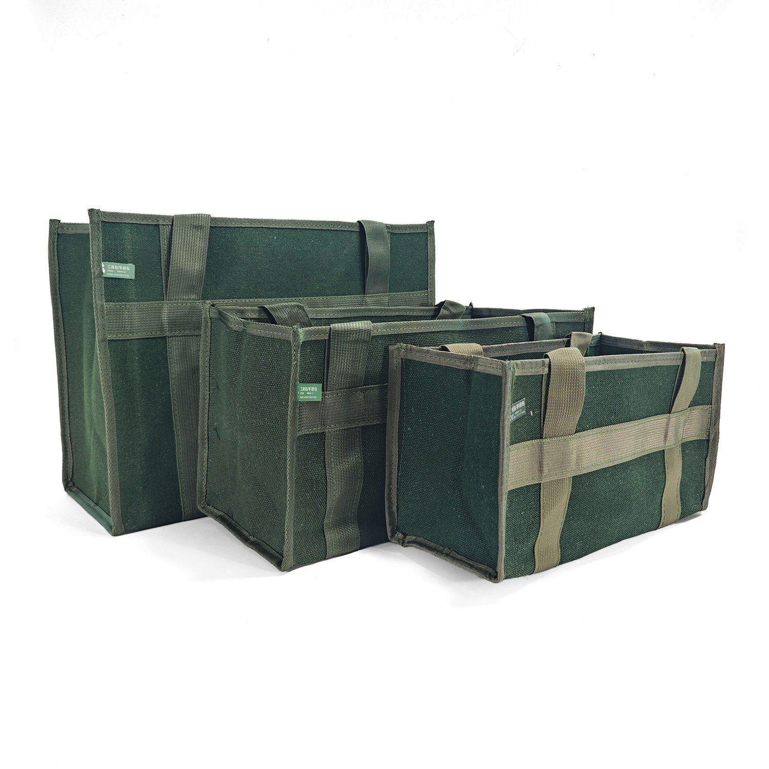 Kit de herramientas bolsa de hardware de lona resistente al desgaste bolsa eléctrica bolsa de almacenamiento engrosada de fábrica abierta gran bolsa de herramientas de reparación portátil