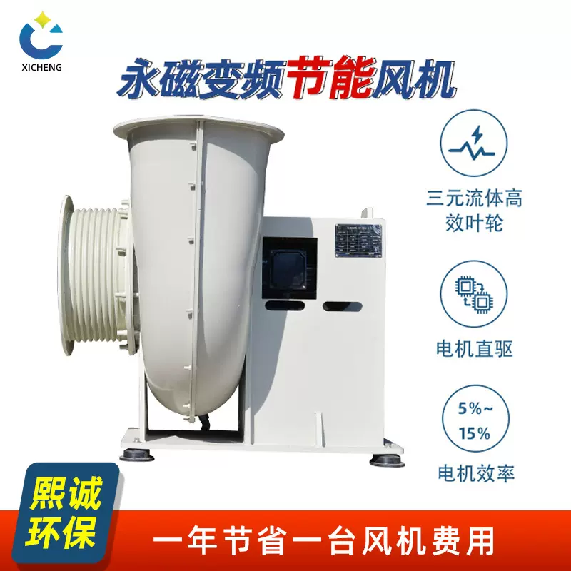熙诚永磁变频风机节能离心风机高效节能抽风排风外转子PP蜗壳风机