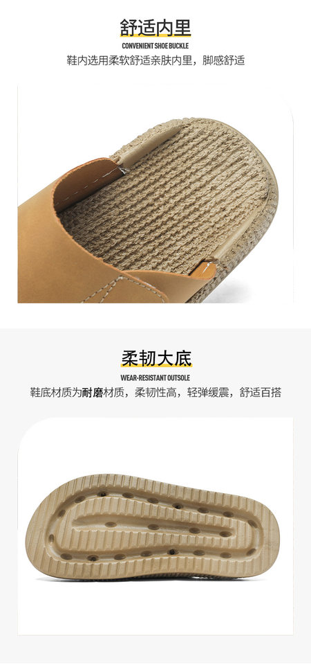 Dép sandal nam cỡ lớn quai dán hở ngón, chống trượt, thoáng khí, đi biển và dạo phố mùa hè — 8018 màu kaki, 8018 màu đen, 8018m màu chi tiết 8