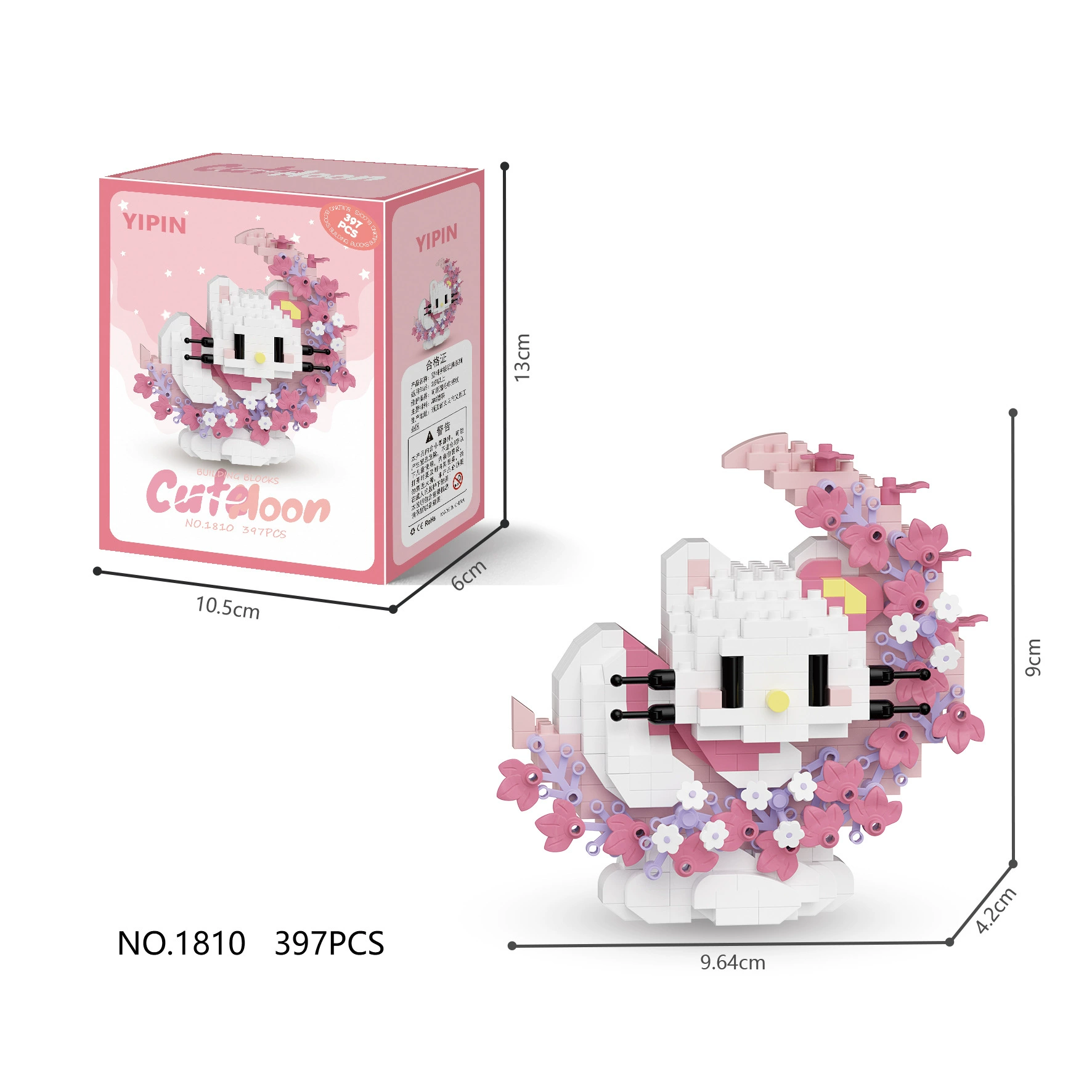 Lego, sanrio, constructor, toy, small particles, Birthday gift