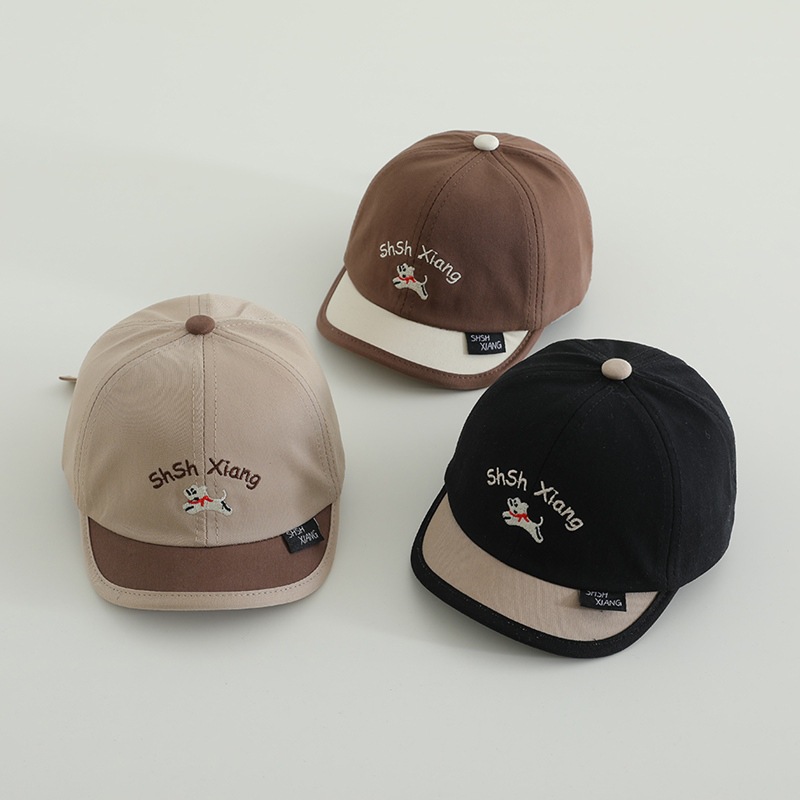 Sombreros para bebés primavera y otoño gorras de lengua de pato lindas de dibujos animados para bebés gorras corta gorras de béisbol para hombres y mujeres