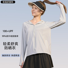 つば付き日焼け止め服夏男女新型アウトドアスポーツ日焼け止め服氷感紫外線防止通気薄いコート