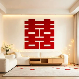 喜字;其他婚庆用品;拉花、彩带