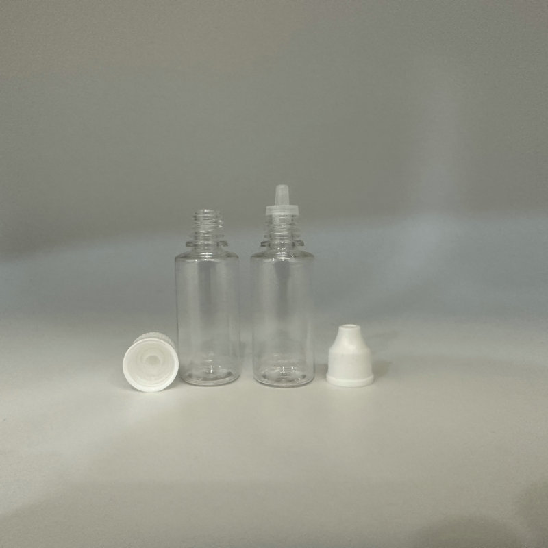 厂家直销15ml卡口塑料瓶 儿童安全盖塑料瓶 水晶盖色素瓶