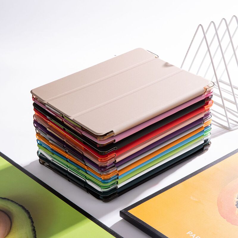 Suitable for ipad protective case 10.9mini456 generation hard case Pro12.9 inch PC case leather case intelligent sleep three fold