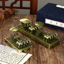 兵马俑铜车马摆件旅游纪念品模型中国风送礼礼盒套装金属工艺品