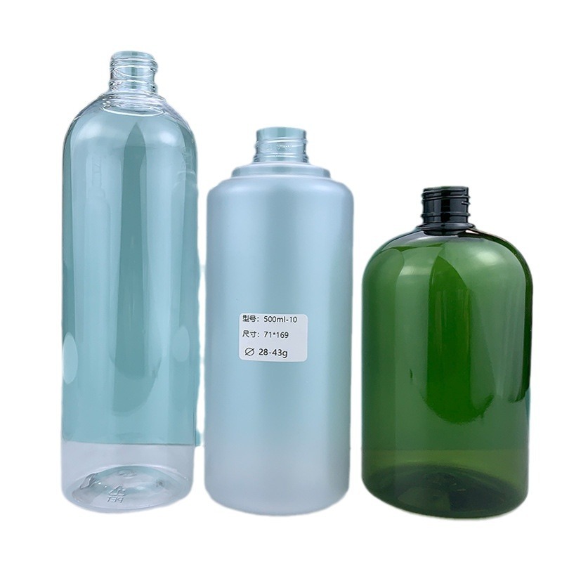En stock 500ml botella de limpieza de aceite botella de aerosol de gran capacidad regadera de plástico sub-botella de agua de vidrio botella vacía al por mayor