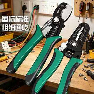 专业剥线钳电工工具多规格电线剥皮钳国标标准粗细通吃