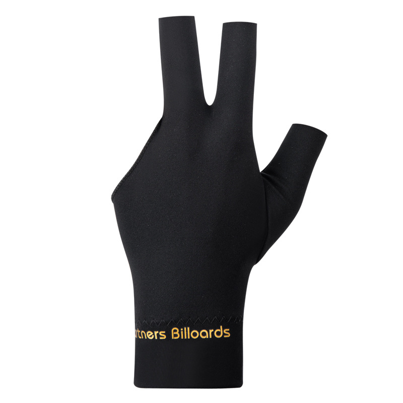 Billar guantes de tres dedos expuestos guantes de billar de tres dedos guantes de billar guantes de dedo abierto guantes de billar de alta elasticidad logotipo impreso