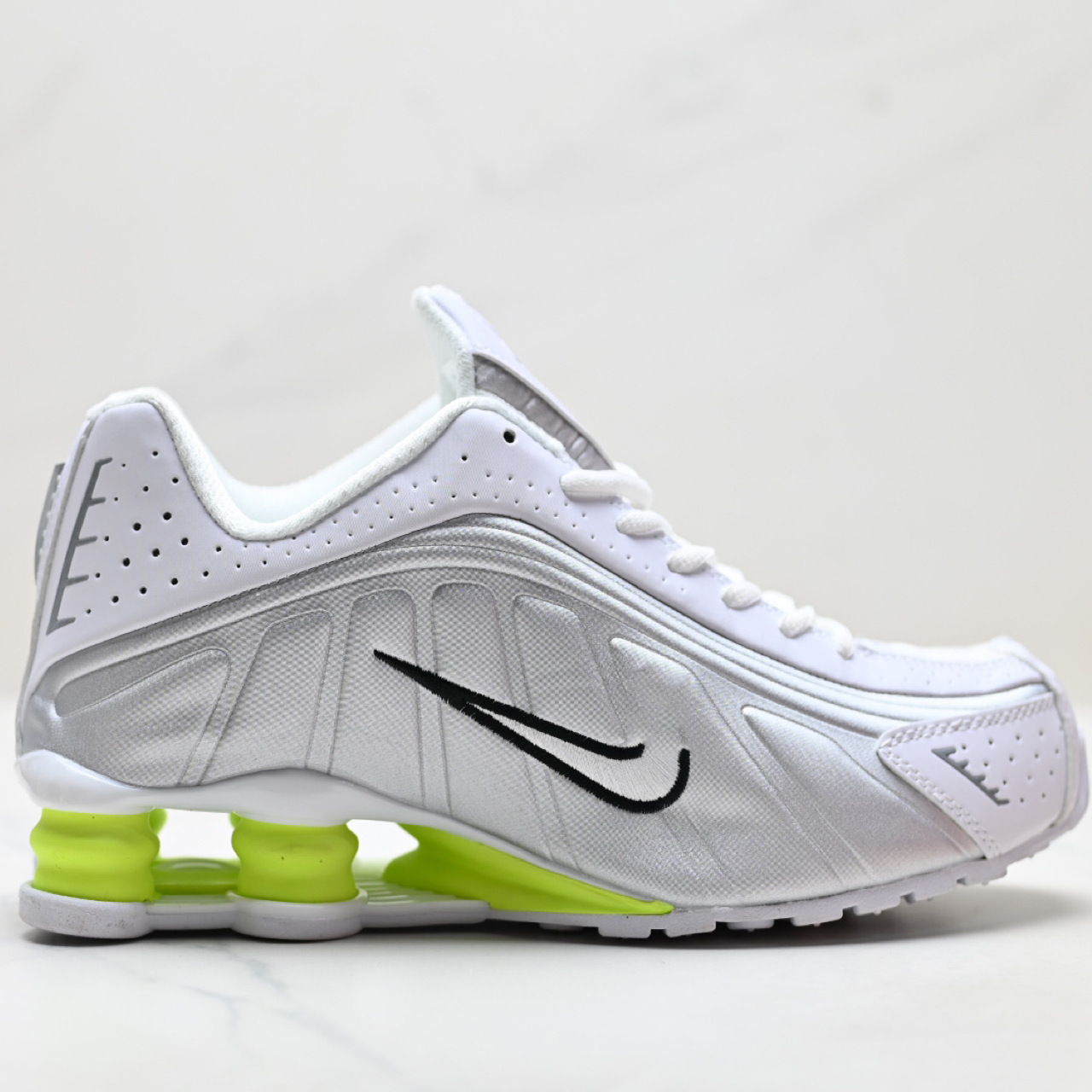 Tenis de Running con Cámara de Aire SHOX R4 Malla y Caucho Transpirable, Antideslizante para Correr y Deportes