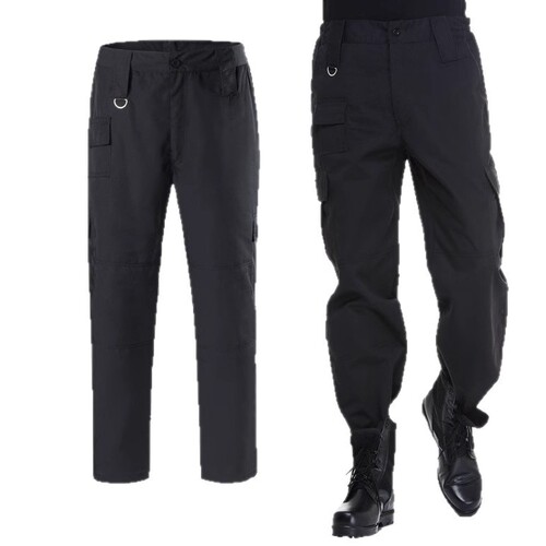 Winter security work pants plus velvet spring and autumn training cotton pants labor protection pants spring and autumn security training tactical pants with thickness