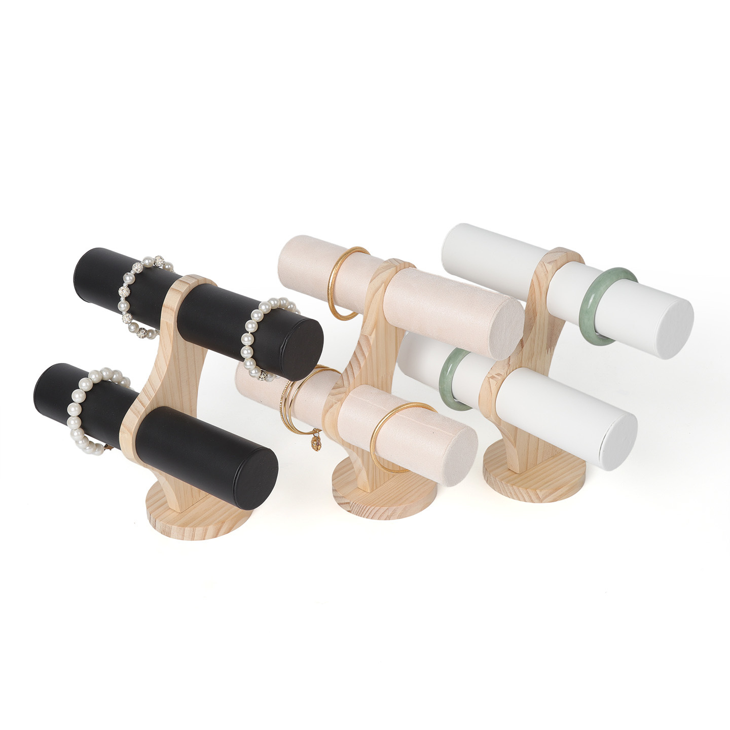 Brazaletes de madera transfronterizos estandos collares colgante estante de exhibición joyería para el hogar brazaletes joyería