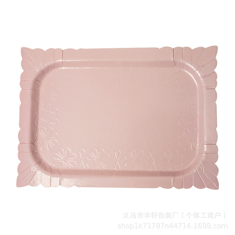 Fábrica al por mayor nueva bandeja de papel desechable engrosada de película de aluminio dorado bandeja de barbacoa cubiertos de fiesta de cumpleaños platos de papel