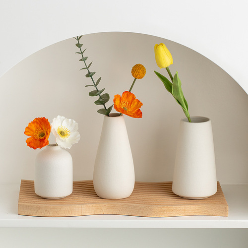 Nordic simple ins style vase ceramic ornaments wholesale dried flowers ornaments cross-border e-commerce dedicated to drop shipping