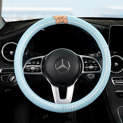 Seat cushion, seat cover, New Summer Car Cushion - winnie-the-pooh-blue-steering-wheel