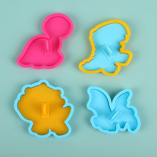 Cartoon Creative Simulation Dinosaur Mold Children's Handmade DIY Sand Tool Accessories Ultra Light Clay Embossed Model