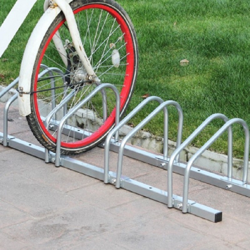 户外自行车停放架 亚马逊新款山地车架 单车摆放架展架 铁艺定制