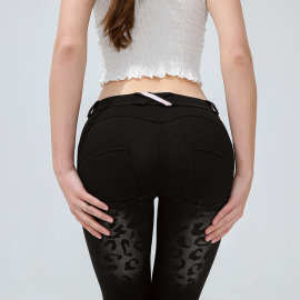 悬浮裤豹纹提臀翘臀裤健身裤弹力运动裤跑步裤瑜伽紧身美臀长裤女