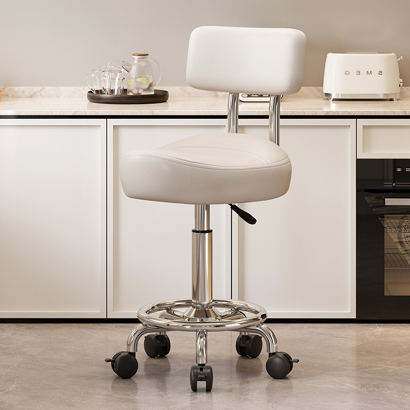 Mover la silla de la barra de elevación cómoda silla de peluquería cocina silla giratoria respaldo de la recepción caja registradora gran taburete silla de montar