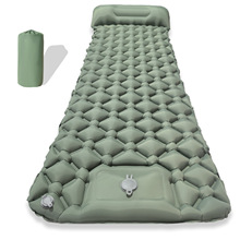 LT-88脚踩新款单人菱形TPU充气垫户外帐篷睡垫野营超轻便携防潮垫