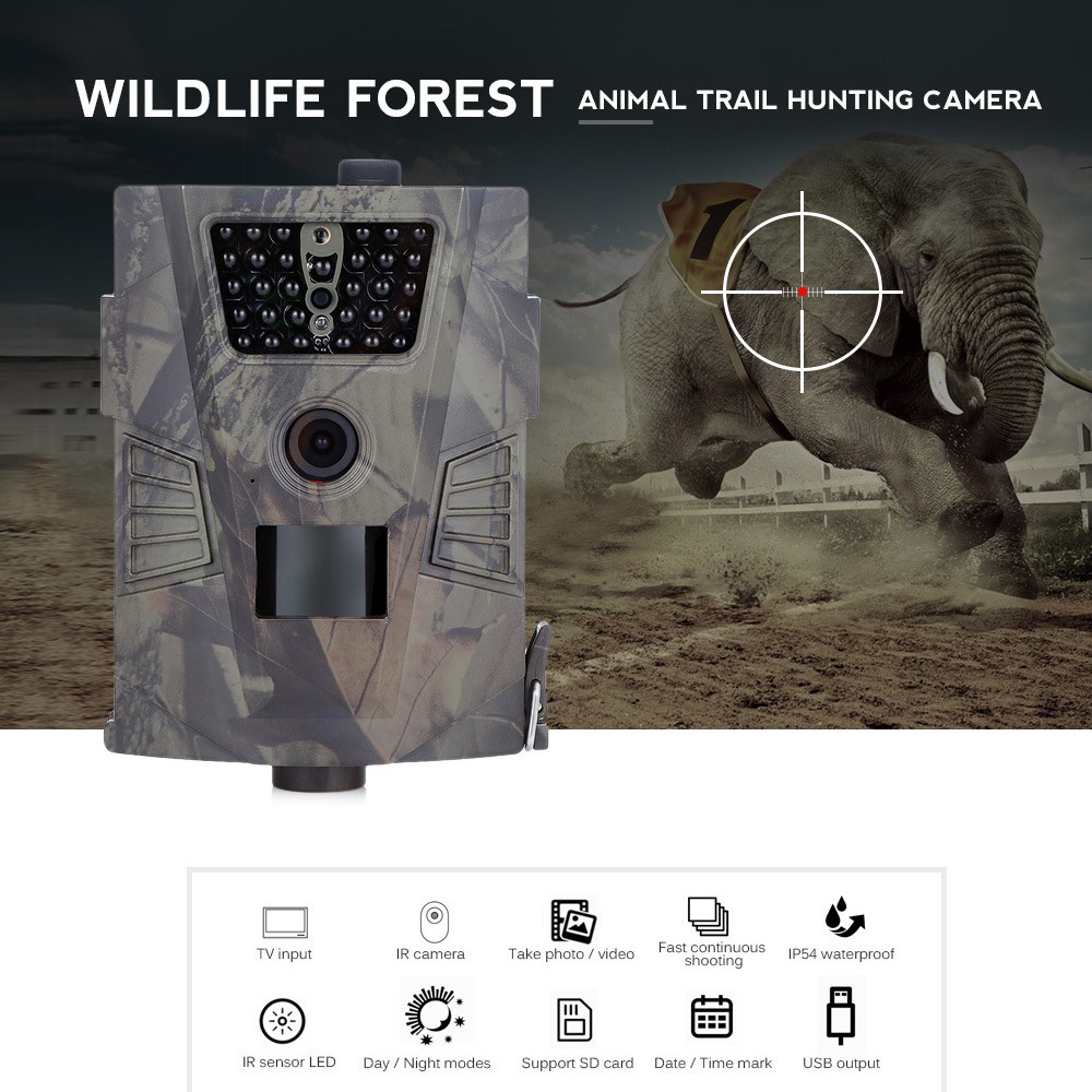 外贸产品户外追踪监控打猎相机HT-001B户外防雨雾红外热感应摄像