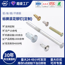 标牌铆钉滚花铭牌柳钉铝铁紫铜黄铜不锈钢铆接件专用厂家非标定制