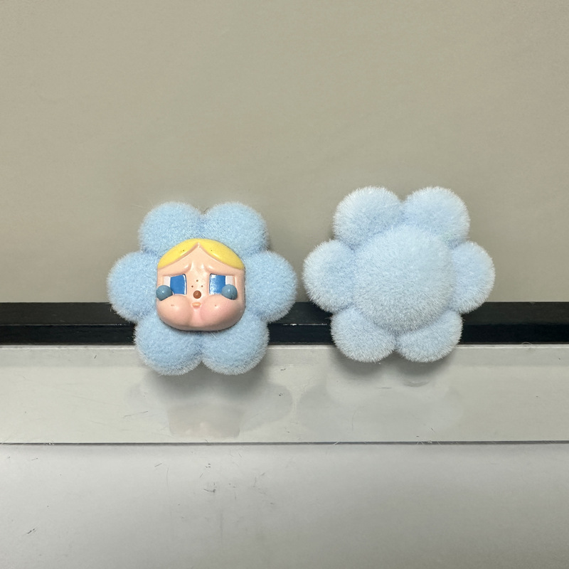 泡泡植绒飞天小女警哭娃改娃萌粒DIY配件车载摆件玛特|undefined