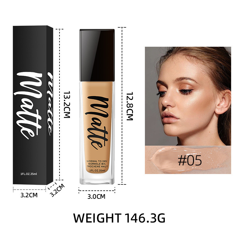 Base de Maquillaje Líquida Hidratante y de Larga Duración para Rostro