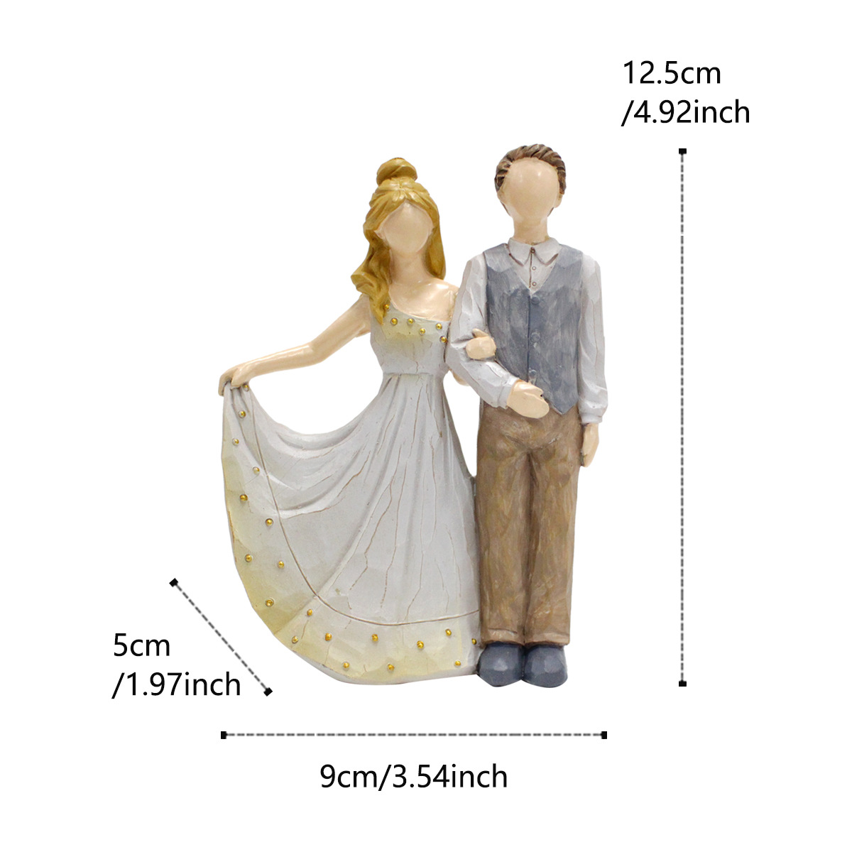 Valentine's Day Imitation Woodcut Characters Ornaments 520 Entrance Entrance Terrace Garden Courtyard Decoration Balcony Layout Gardening