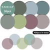 Round transparent note, set, 8 pieces