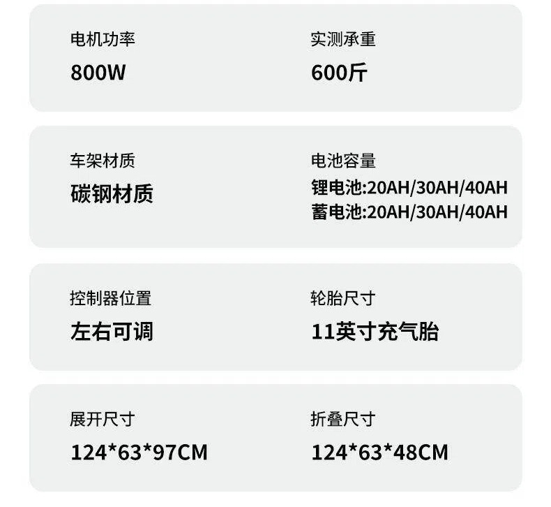High-End Smart Four-Wheeled Foldable Double-Seater Electric Scooter for Disabled People and Elderly People