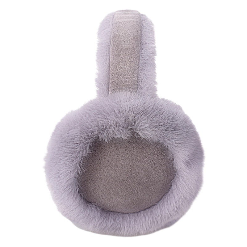 Orejeras calientes plegables de otoño e invierno de las mujeres de moda de felpa orejeras de invierno al aire libre a prueba de frío orejeras calentador del oído orejeras estudiante