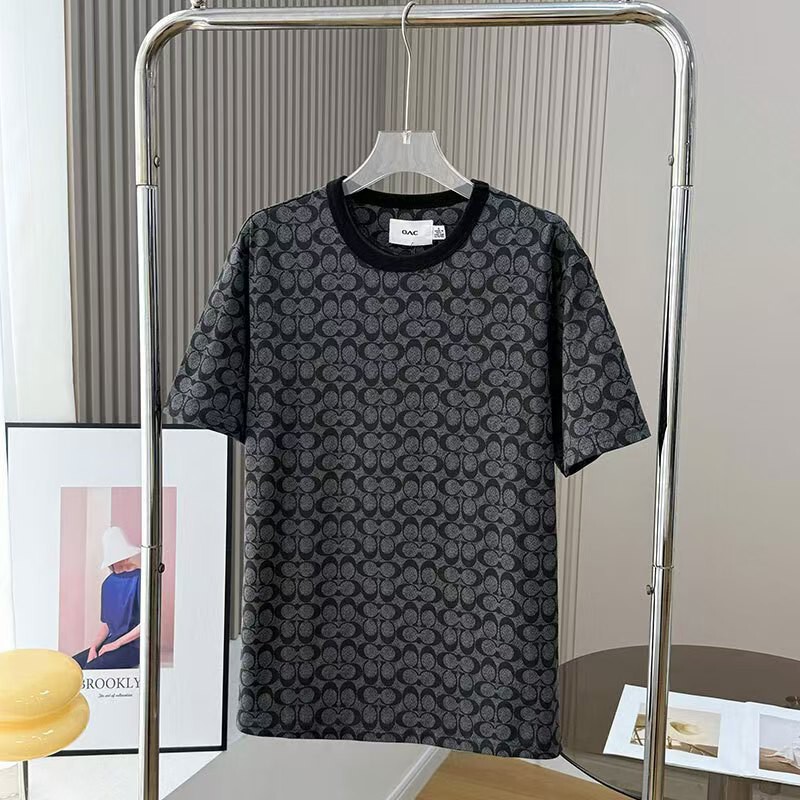 Men's and Women's Summer Max New Style Patchwork Personalized Full-Print Letter Tops Casual Trendy Brand Short-Sleeved T-Shirts for Couples Men's and Women's Summer Max New Style Patchwork Personalized Full-Print Letter Tops Casual Trendy Brand Short-Sleeved T-Shirts for Couples