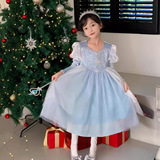 Осенний демисезонный наряд маленькой принцессы, детская одежда, «Холодное сердце», косплей, xэллоуин